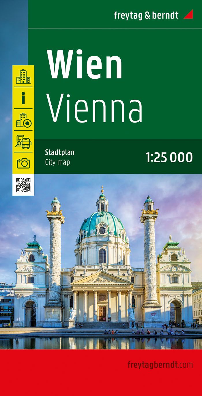 Online bestellen: Stadsplattegrond Wenen - Wien | Freytag & Berndt
