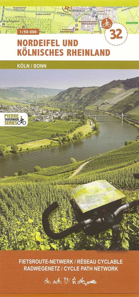 Online bestellen: Fietskaart 32 Fietsroute-Netwerk Keulen, Bonn, Koblenz, Voor-Eifel met het nationaal Park Rheinland | Sportoena