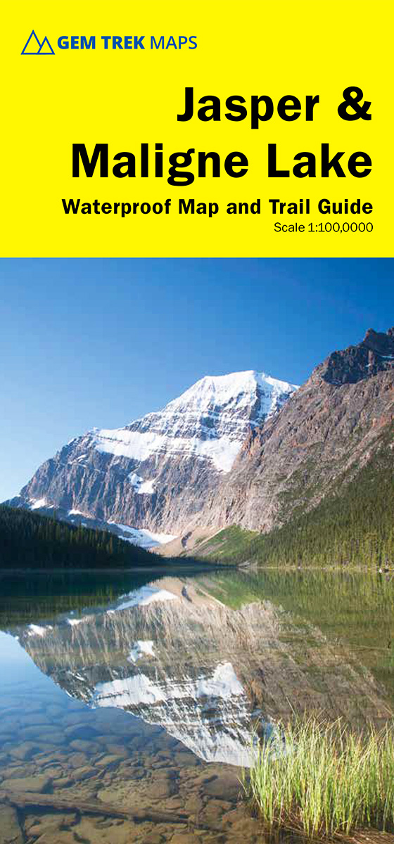 Online bestellen: Wandelkaart 01 Jasper National Park & Maligne Lake | Gem Trek Maps