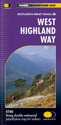 Wandelkaart West Highland Way | Harvey Maps de zwerver