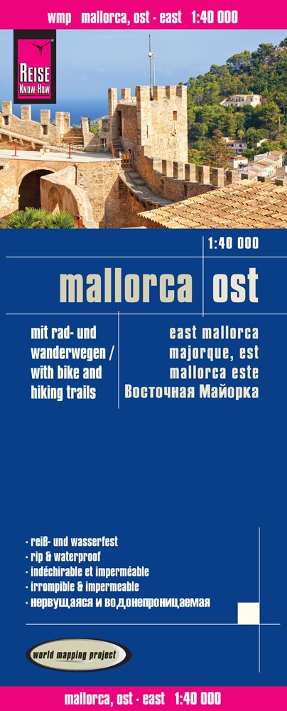 Online bestellen: Wandelkaart - Fietskaart - Wegenkaart - landkaart Mallorca Ost - Mallorca Oost | Reise Know-How Verlag