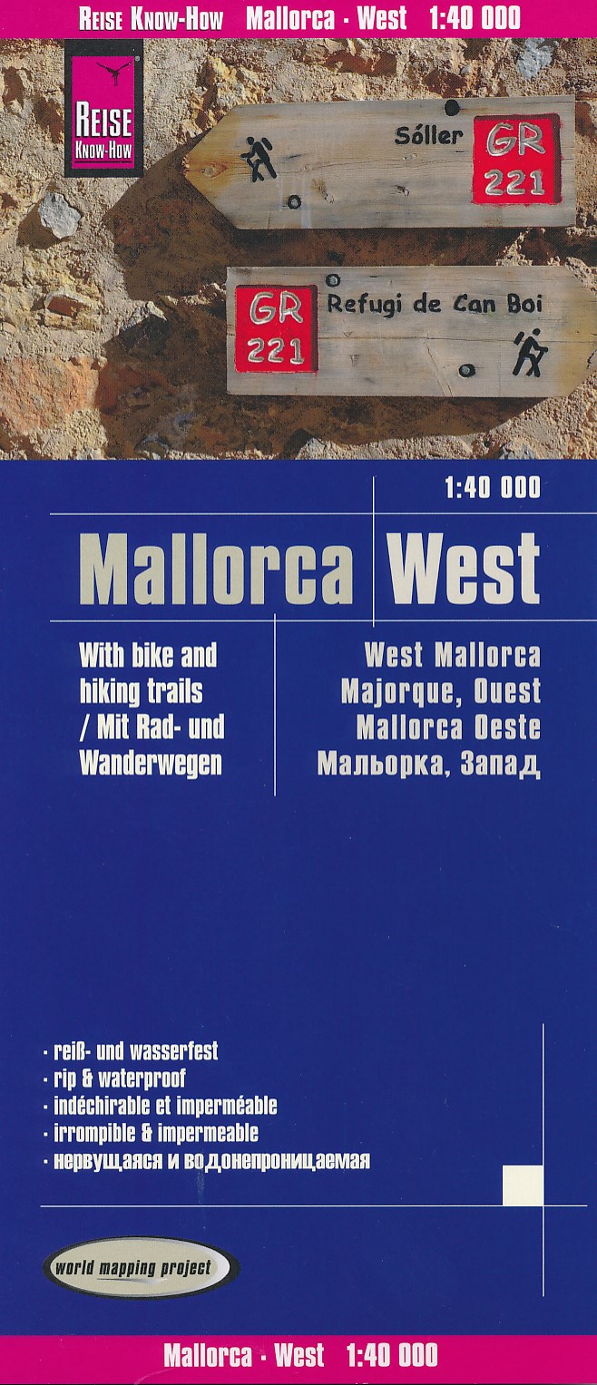 Online bestellen: Wandelkaart - Fietskaart - Wegenkaart - landkaart Mallorca West | Reise Know-How Verlag