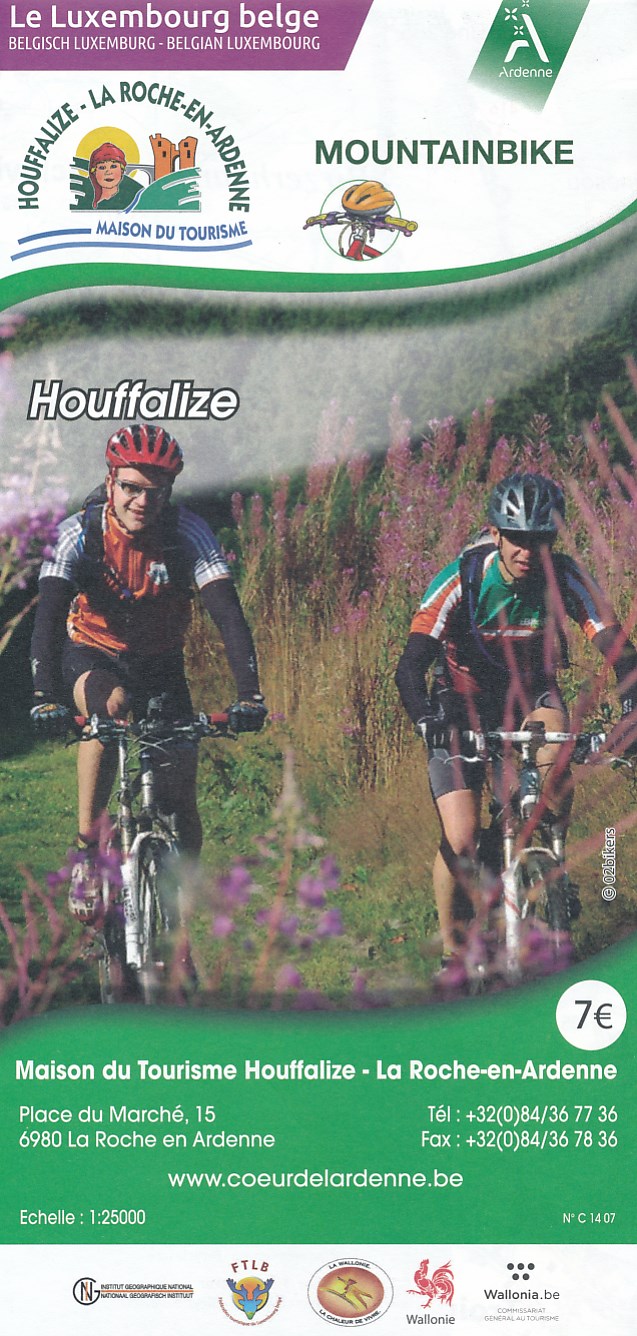 Online bestellen: Fietskaart VTT Mountainbike Houffalize | NGI - Nationaal Geografisch Instituut