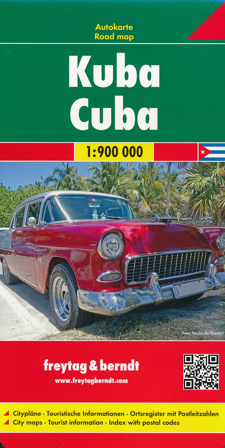 Online bestellen: Wegenkaart - landkaart Cuba | Freytag & Berndt