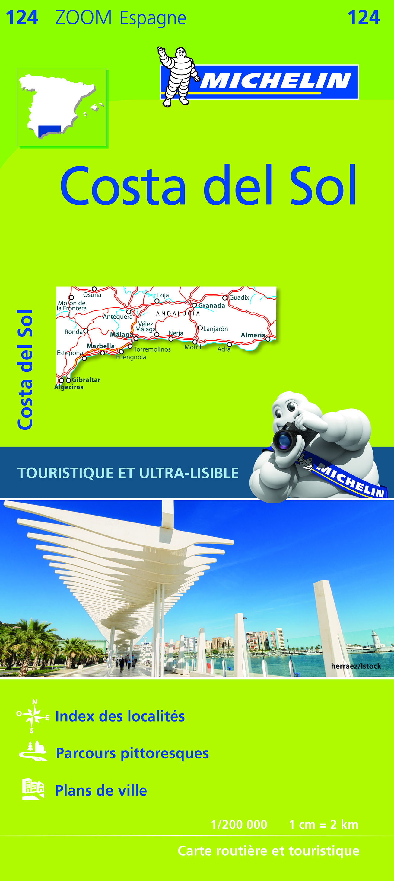 Online bestellen: Wegenkaart - landkaart 124 Costa del Sol Zoom | Michelin