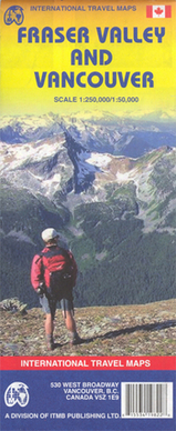 Landkaart -  wegenkaart Fraser Valley en Vancouver | ITMB | 