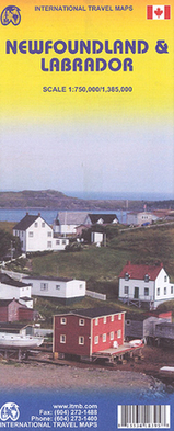Landkaart - wegenkaart Newfoundland & Labrador | ITMB |