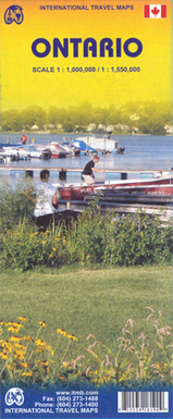 Landkaart  - wegenkaart Ontario | ITMB | 