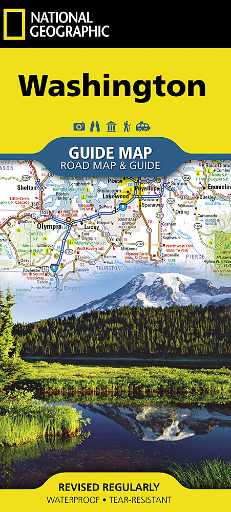 Wegenkaart - landkaart State Guide Map Washington | National Geographi
