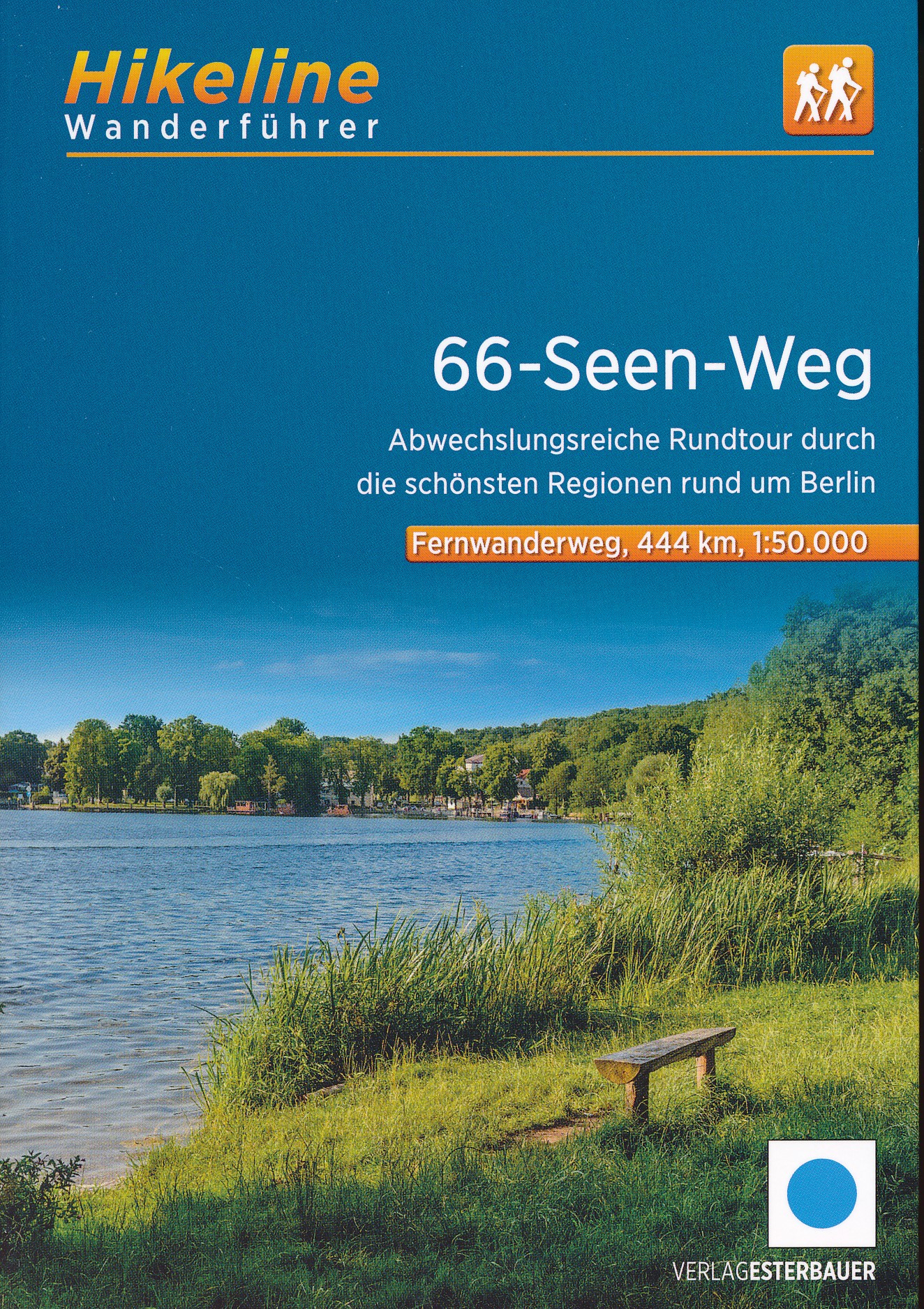 Online bestellen: Wandelgids Hikeline 66-Seen-Weg | Esterbauer