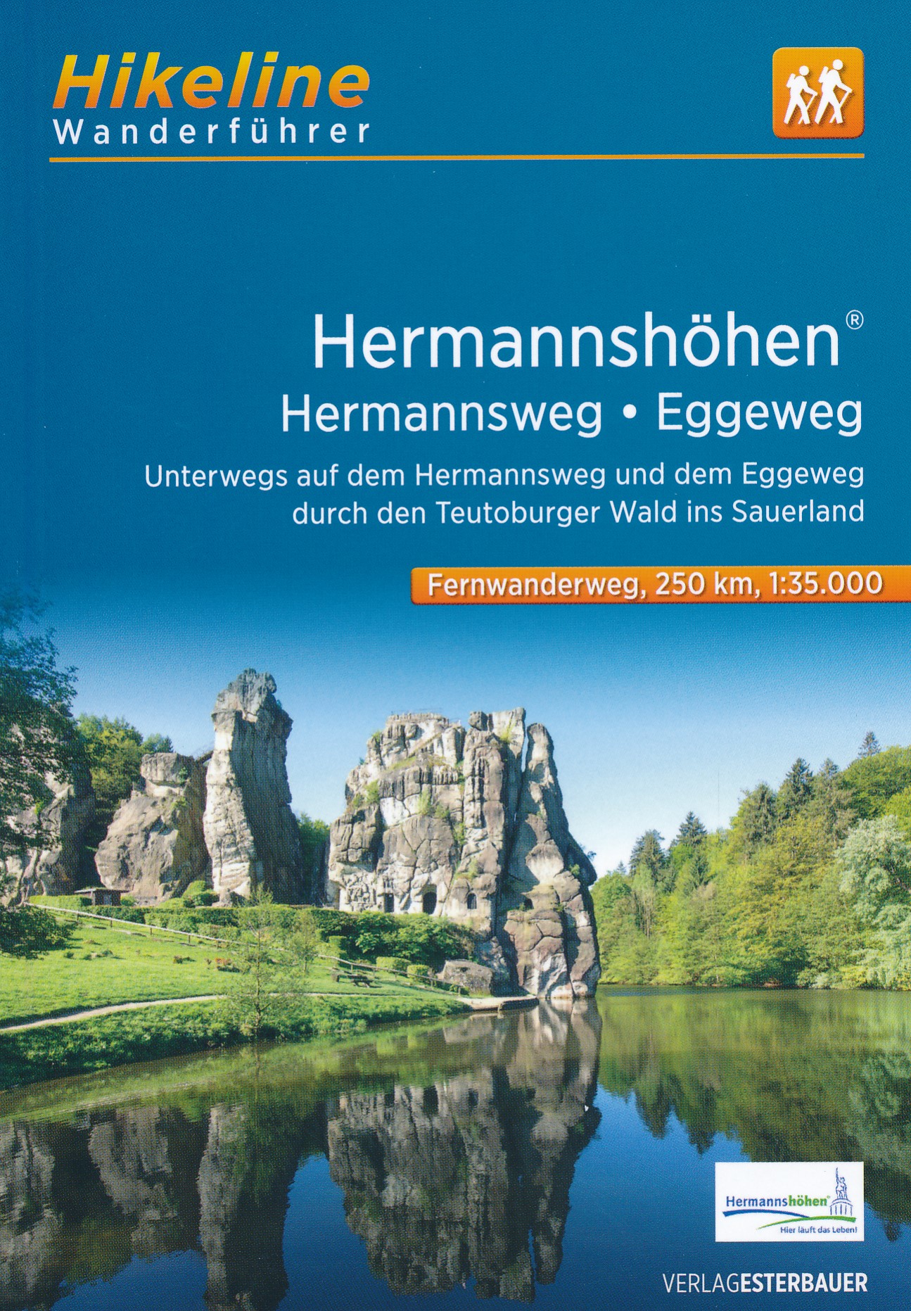 Online bestellen: Wandelgids Hikeline Hermannshöhen - Hermannsweg + Eggeweg | Esterbauer