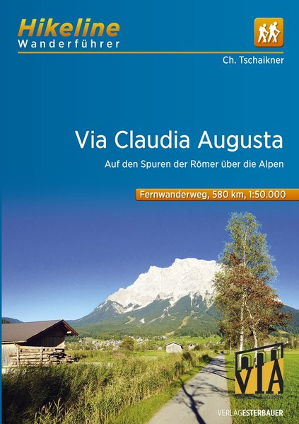 Online bestellen: Wandelgids Hikeline Via Claudia Augusta | Esterbauer