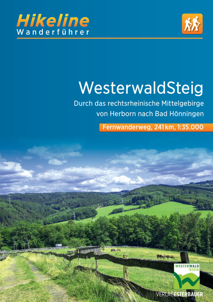 Online bestellen: Wandelgids Hikeline Westerwald-Steig | Esterbauer