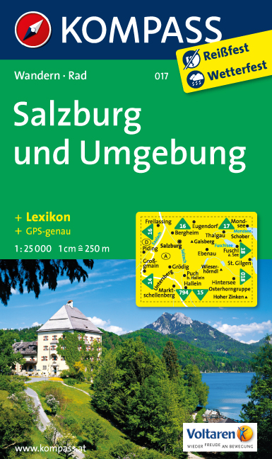 Wandelkaart  017  Salzburg und Umgebung | Kompass | 