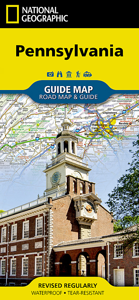 Wegenkaart - landkaart State Guide Map Pennsylvania | National Geograp