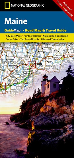 Online bestellen: Wegenkaart - landkaart Guide Map Maine | National Geographic