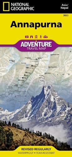 Wandelkaart - Trekking map 3003 Annapurna - Nepal | National Geographic | 