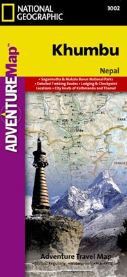 Online bestellen: Wandelkaart 3002 trekking map Khumbu - Nepal | National Geographic
