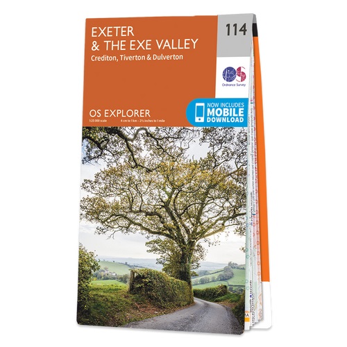 Online bestellen: Wandelkaart - Topografische kaart 114 OS Explorer Map Exeter - Exe Valley | Ordnance Survey