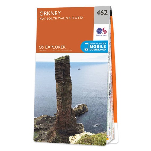 Online bestellen: Wandelkaart - Topografische kaart 462 OS Explorer Map Orkney - Hoy, South Walls & Flotta | Ordnance Survey