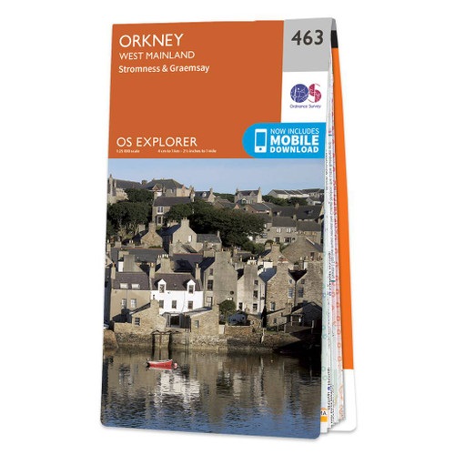 Online bestellen: Wandelkaart - Topografische kaart 463 OS Explorer Map Orkney - West Mainland | Ordnance Survey