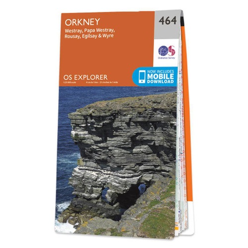 Online bestellen: Wandelkaart - Topografische kaart 464 OS Explorer Map Orkney - Westray, Papa Westray, Rousay, Egilsay & Wyre | Ordnance Survey