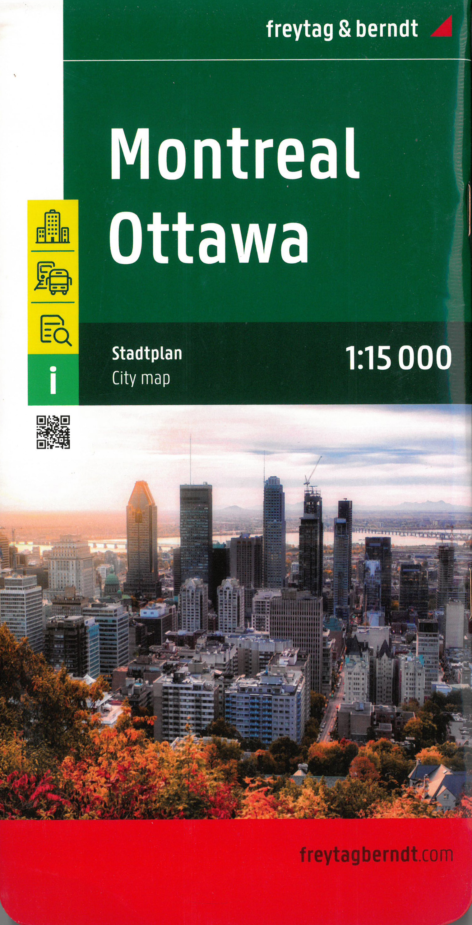 Online bestellen: Stadsplattegrond Montreal - Ottawa | Freytag & Berndt