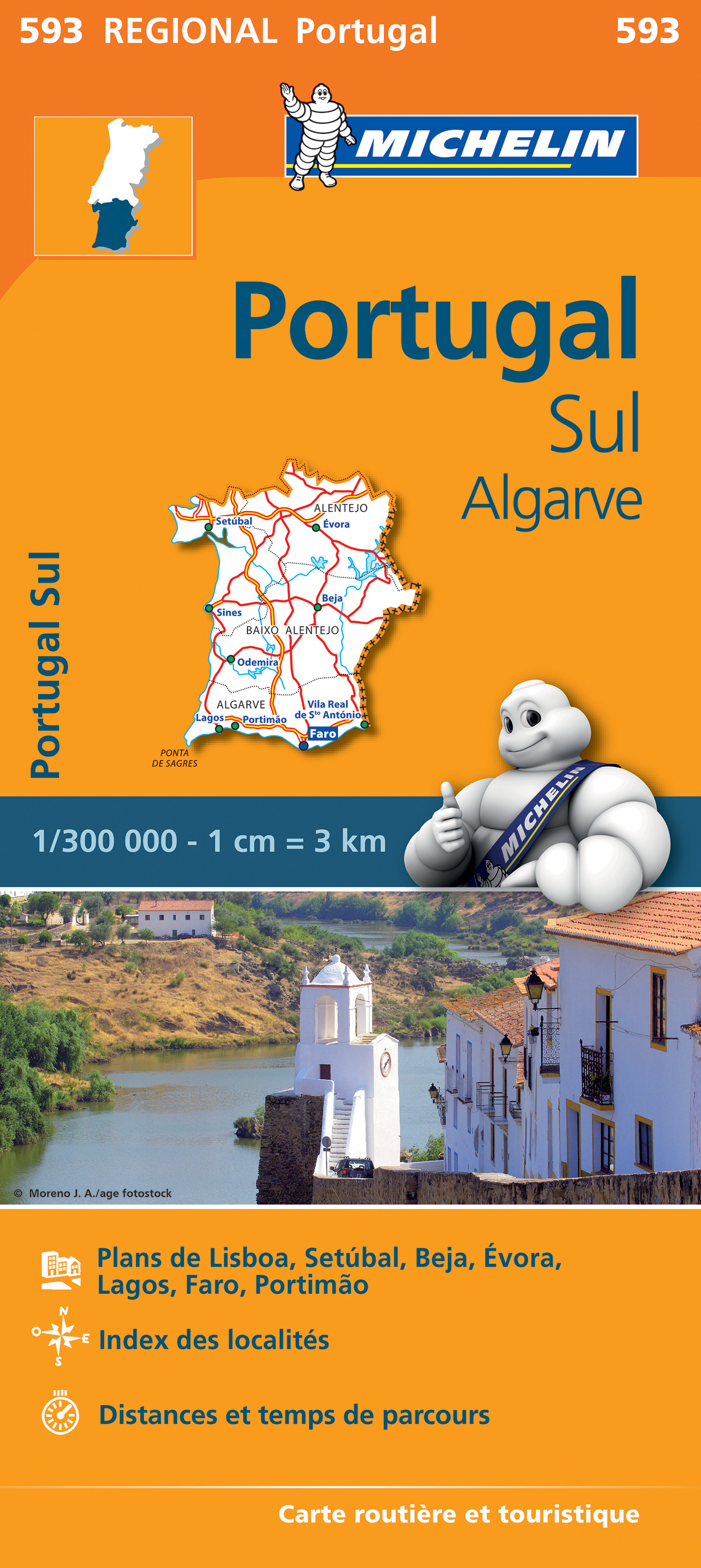 Online bestellen: Wegenkaart - landkaart 592 Midden Portugal | Michelin