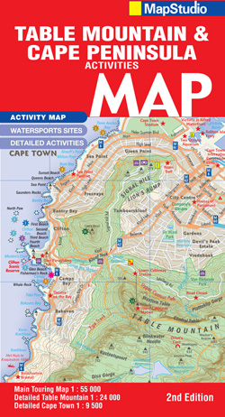 Landkaart - Wegenkaart 08 Table Mountain and Cape Peninsula - Kaapstad  | Map Studio | 
