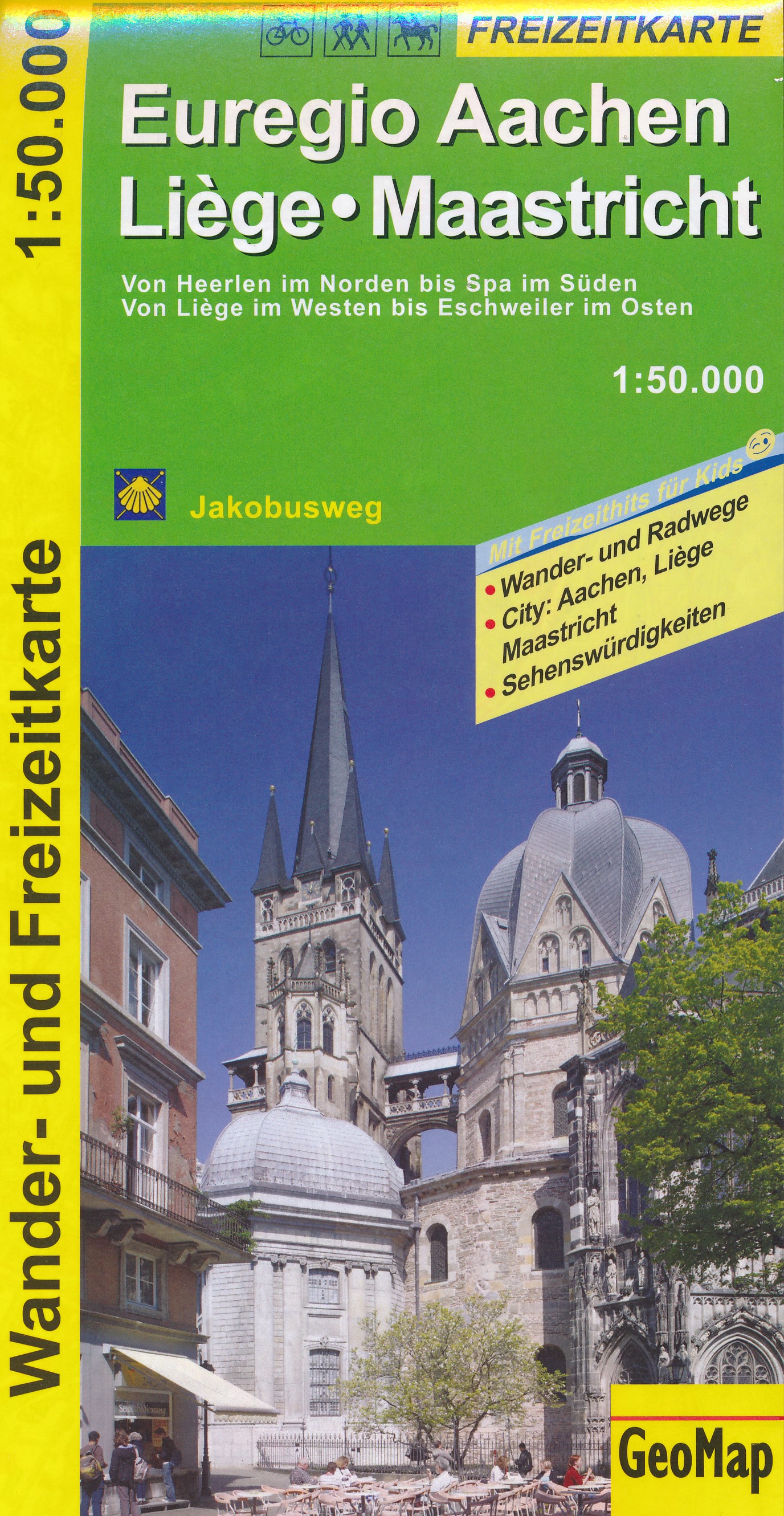 Online bestellen: Wandelkaart 44121 Euregio Aachen-Liege-Maastricht | GeoMap