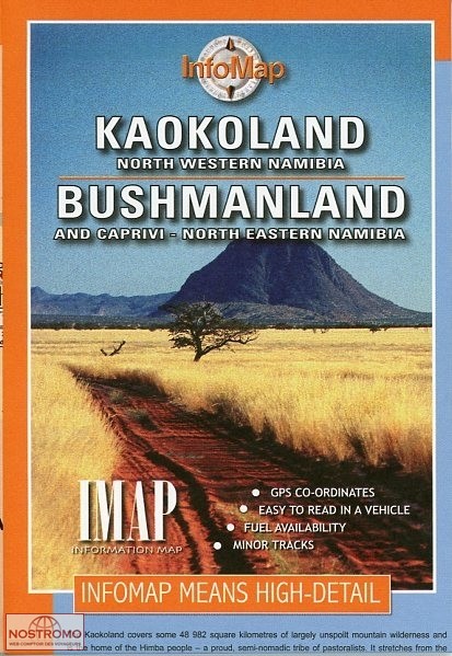 Landkaart - wegenkaart Kaokoland and northern Damaraland - Namibië | Contimap | 