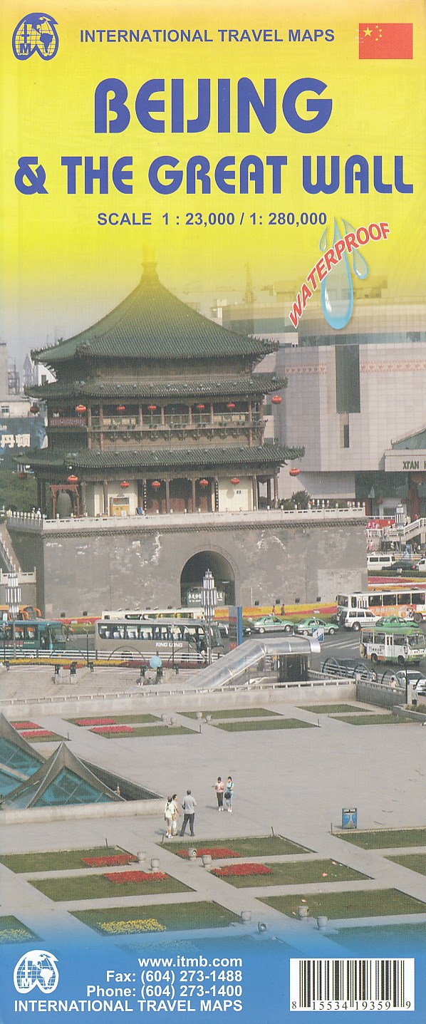 Online bestellen: Stadsplattegrond Beijing en de Chinese Muur - Great Wall | ITMB