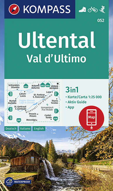 Online bestellen: Wandelkaart 052 Ultental - Val d'Ultimo | Kompass