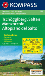 Wandelkaart 055 Tschögglberg/Monzoccolo-Salten/Altopiano del Salto | 