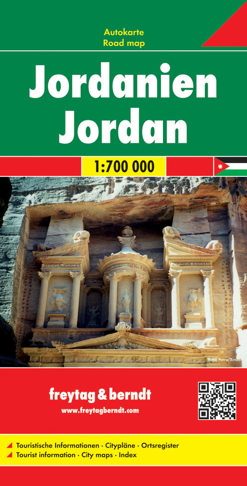 Wegenkaart – landkaart Jordanië – Jordaniën | Freytag & Berndt