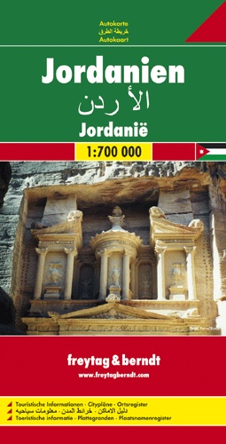 Online bestellen: Wegenkaart - landkaart Jordanië - Jordaniën | Freytag & Berndt