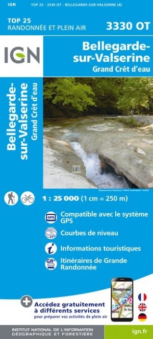 Online bestellen: Wandelkaart - Topografische kaart 3330OT Bellegarde-sur-Valserine | IGN - Institut Géographique National