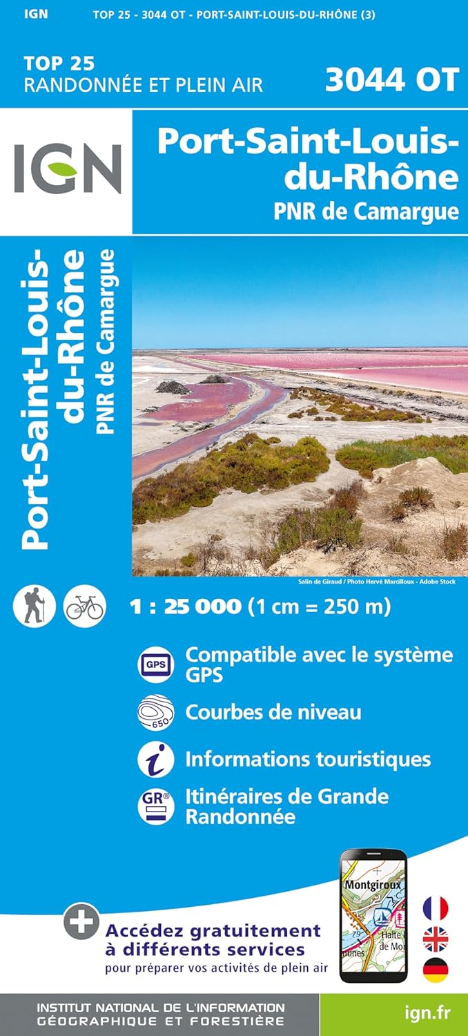 Online bestellen: Wandelkaart - Topografische kaart 3044OT Port-Saint-Louis-du-Rhône | IGN - Institut Géographique National