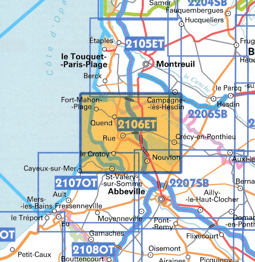 Wandelkaart Topografische Kaart 2106et Baie De Somme Le Crotoy