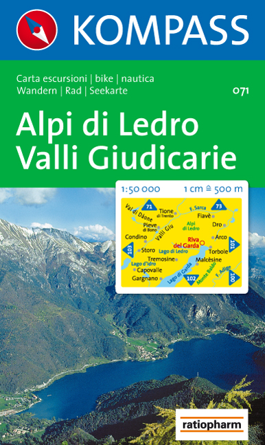 Wandelkaart 071 Alpi di Ledro-Valli Giudicarie | Kompass | 