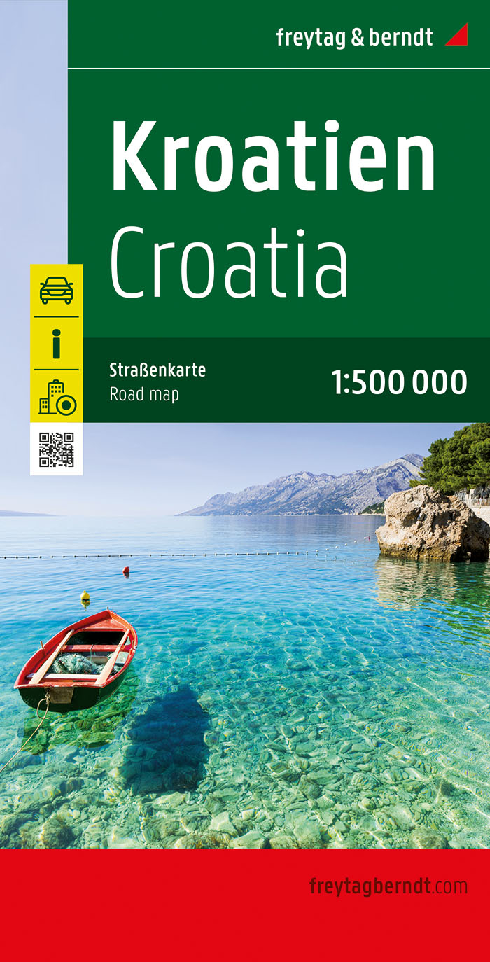 Online bestellen: Wegenkaart - landkaart Kroatië - Kroatien | Freytag & Berndt