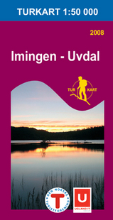 Wandelkaart 2704 Imingen - Uvdal -  topografische kaart - turkart Noorwegen | Statens - Ugland IT | 