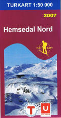 Wandelkaart 2687 Hemsedal Nord - noord, topografische kaart - turkart Noorwegen | Statens - Ugland IT |