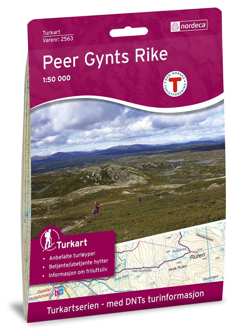 Online bestellen: Wandelkaart 2563 Turkart Peer Gynts Rike | Nordeca