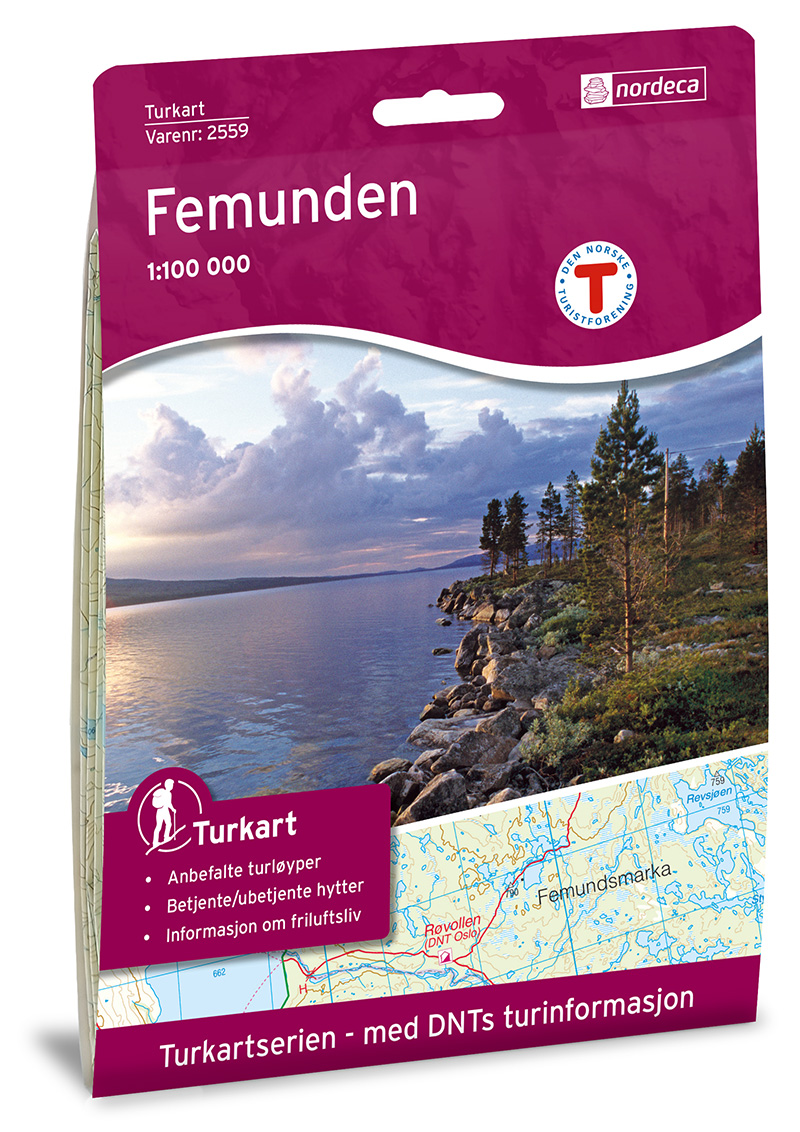 Online bestellen: Wandelkaart 2559 Turkart Femunden | Nordeca