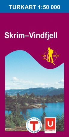 Wandelkaart 2403 Skrim - Vindfjell - Noorwegen |Turkart Ugland |