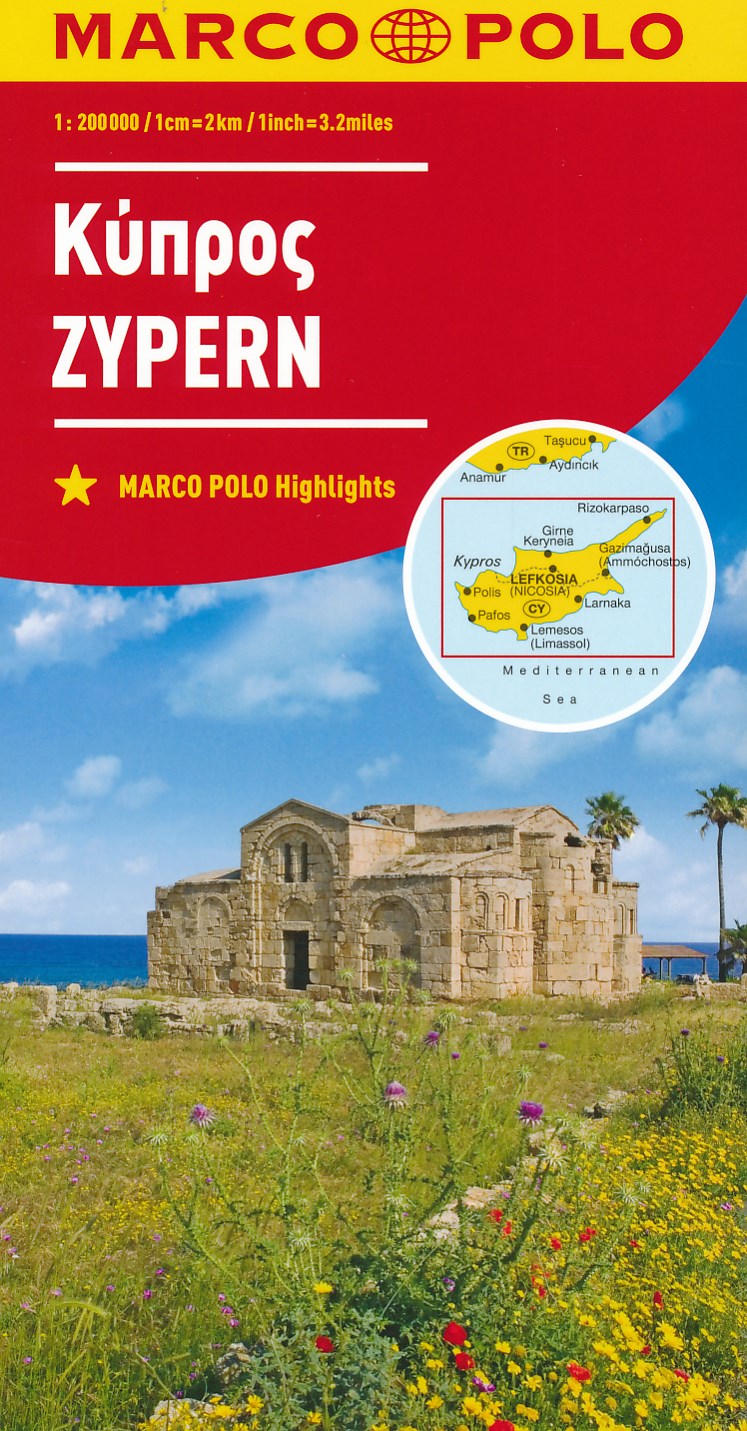Online bestellen: Wegenkaart - landkaart Cyprus | Marco Polo