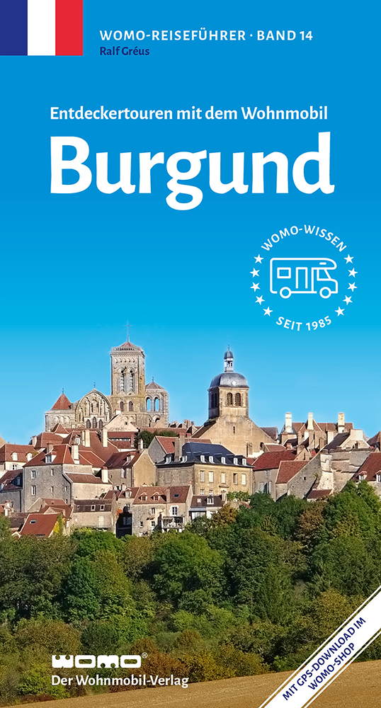 Online bestellen: Campergids 14 Entdeckertouren mit dem Wohnmobil Burgund | WOMO verlag