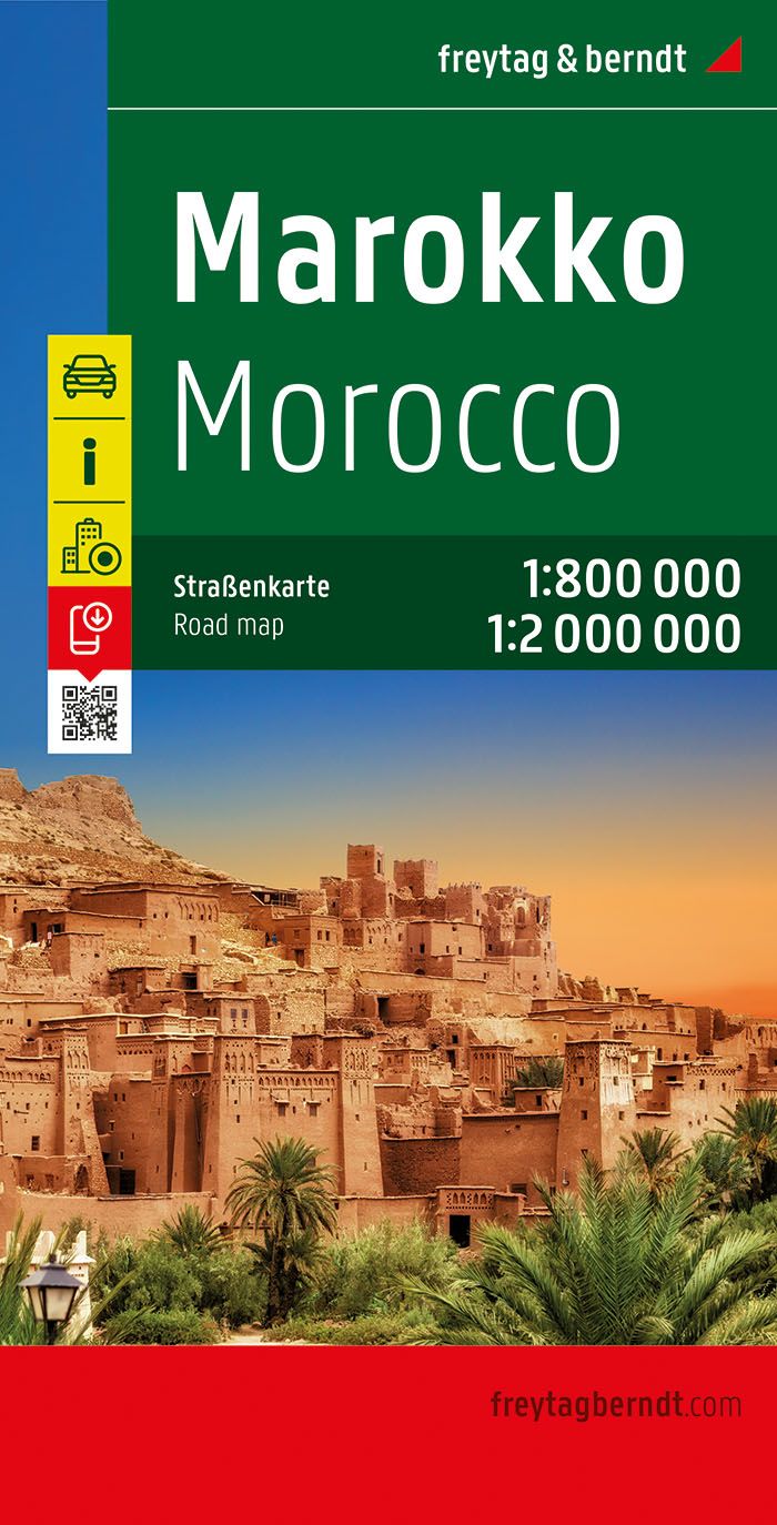 Online bestellen: Wegenkaart - landkaart Marokko | Freytag & Berndt