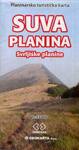 Online bestellen: Wandelkaart Suva Planina - Servië | Geokarta